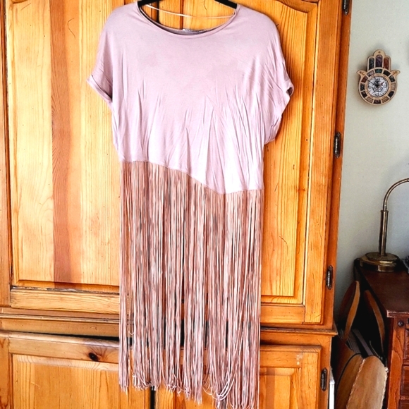 Zara Dresses & Skirts - Zara Fringe Top/Dress